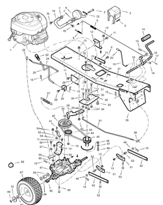 Part Location Diagram of MU885036ZYP Briggs and Stratton Bracket, Support